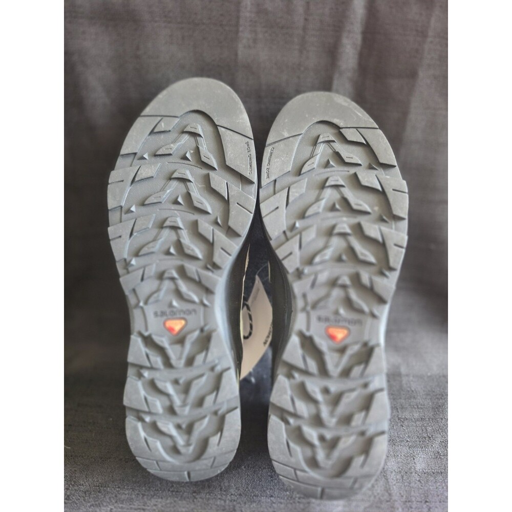 Salomon X-ALP Leather Mens 10 Women 11 Green Milieu Hiking Outdoors Retail $269 - Picture 10 of 16